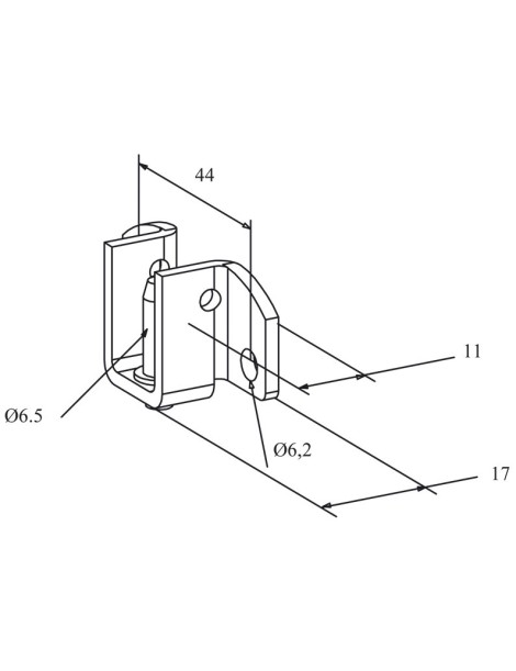 Coussinet à broche - support Tube Diam 16