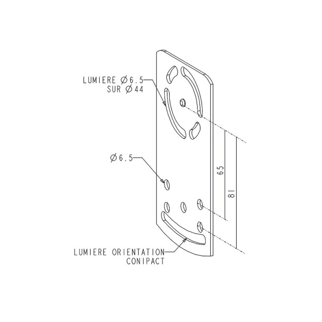 Plaque secteur pour couples coniques