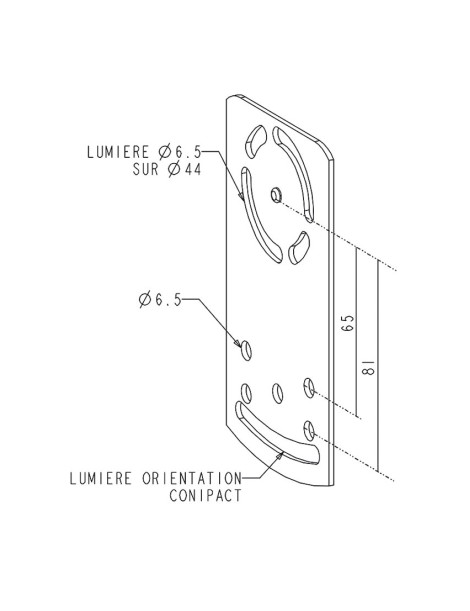 Plaque secteur pour couples coniques