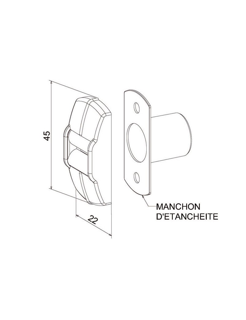 Guide sangle Fixation Verticale