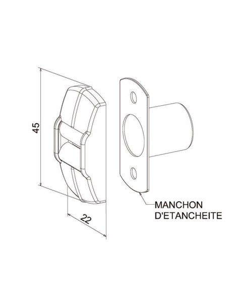 Guide sangle Fixation Verticale