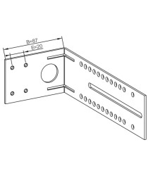 Equerre Galvanisée Déport 87mm