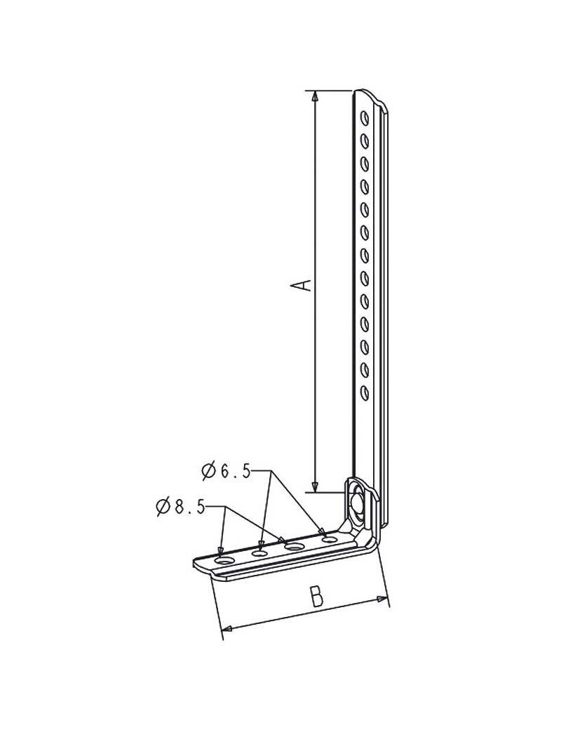 Jambe de force Galvanisée Equerre 80mm