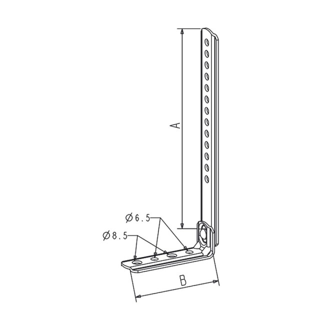 Jambe de force Galvanisée Equerre 80mm