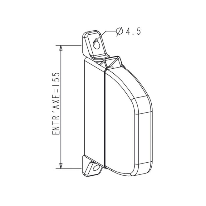 Enrouleur ALUTOILE BLANC Pivotant + sangle