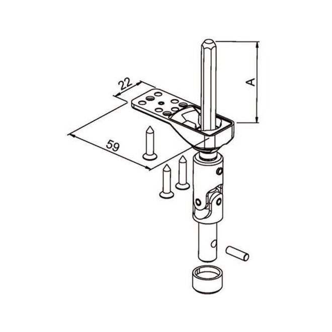 Mini Bloc Guide genouillère Male 6P7