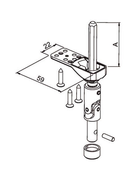 Mini Bloc Guide genouillère Male 6P7