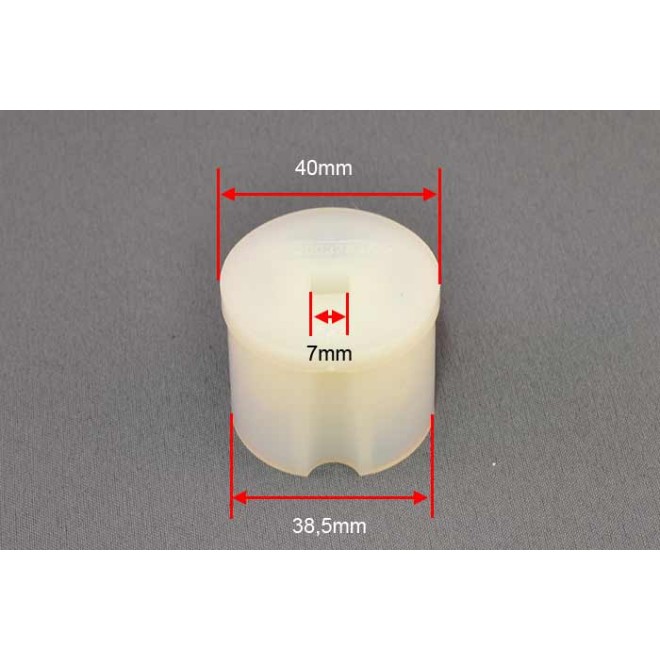 Embout pour tube Ø40 ext. carré de 7mm femelle Embout pour tube Ø40 ext. carré de 7mm femelle
