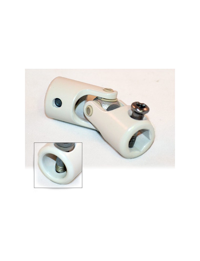 genouillère de volet roulant héxagonal de 10mm blanc