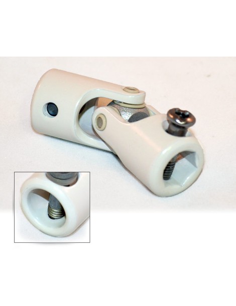 genouillère de volet roulant héxagonal de 10mm blanc
