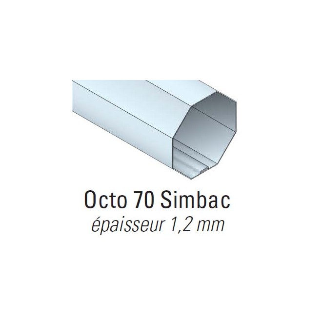 Bague verrou pour tube Octo70