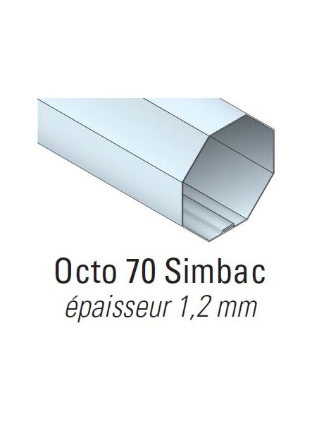 Bague verrou pour tube Octo70