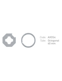 adaptations moteur Gaposa Ø40 - Tube octogonal 40