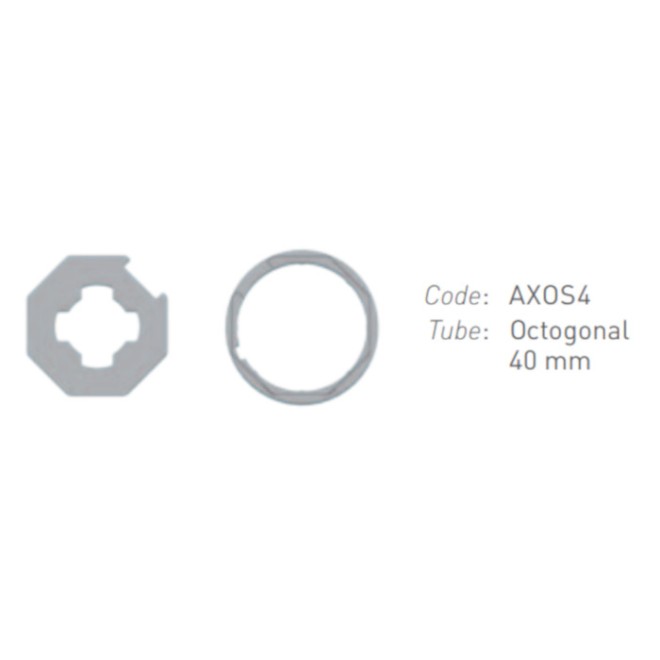 adaptations moteur Gaposa Ø40 - Tube octogonal 40 adaptations moteur Gaposa Ø40 - Tube octogonal 40