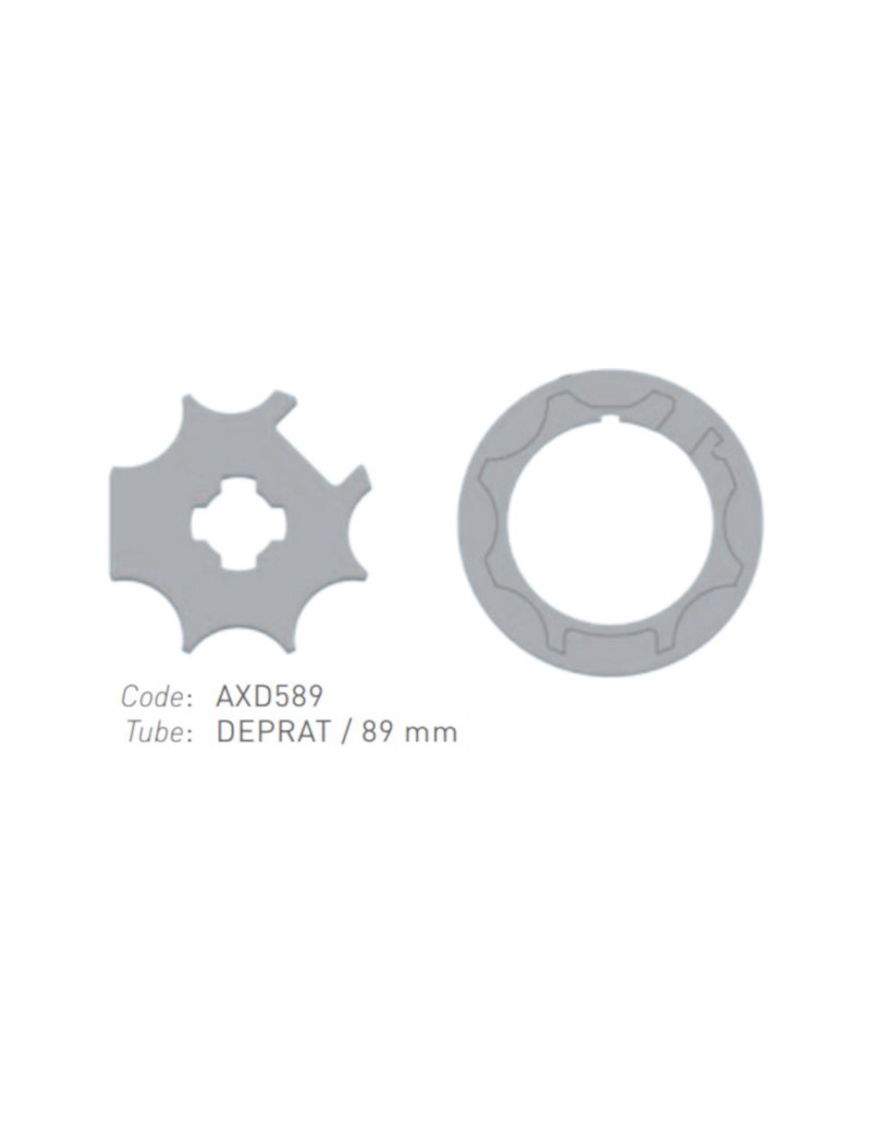 Adaptations moteur Gaposa Ø50 - Tube deprat 89