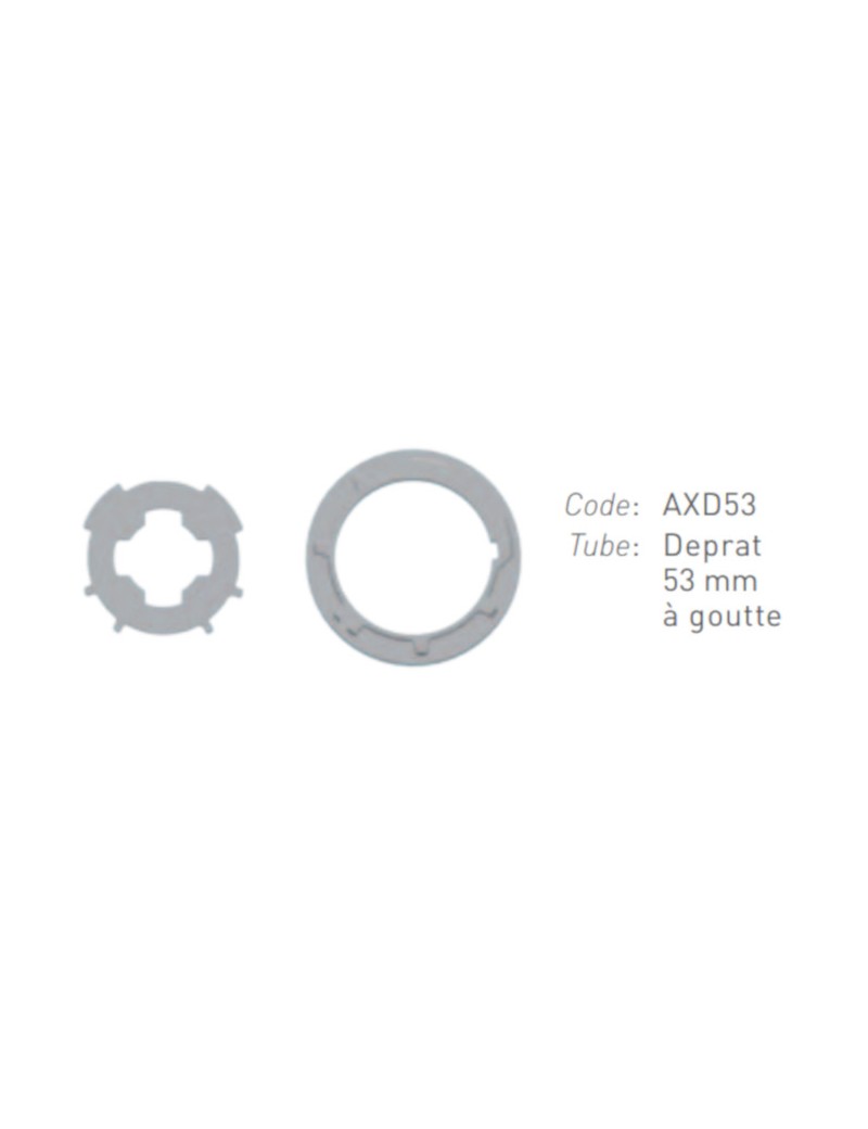 Adaptations moteur Gaposa Ø50 - Tube deprat 53