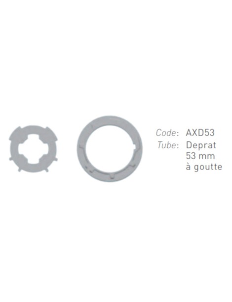 Adaptations moteur Gaposa Ø50 - Tube deprat 53