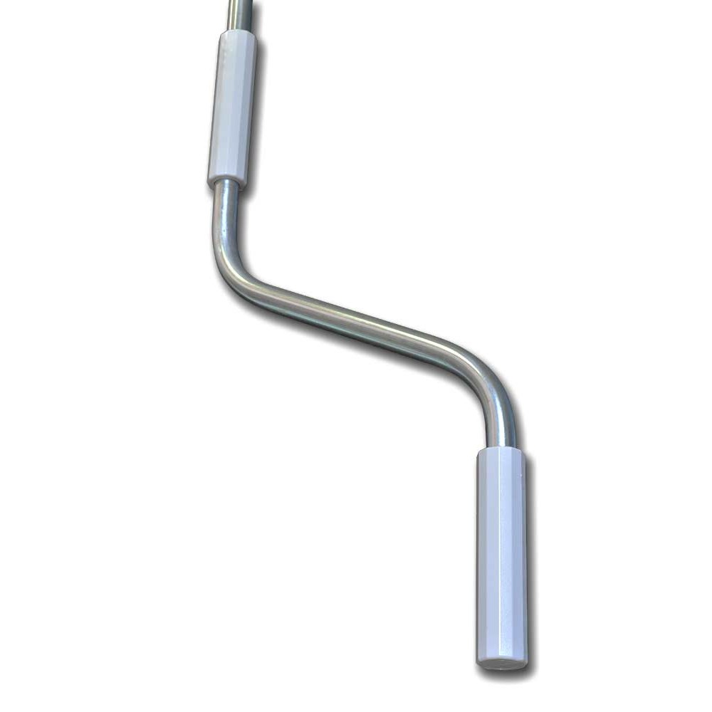 Crochet Boucher BAUHELD® Œillet De Store En Plastique - Fabriqué En Allemagne - Support Pour Manivelle De Store Avec Crochet De Boucher [ovale] - Œillet De Manivelle En Noir - RAL9005