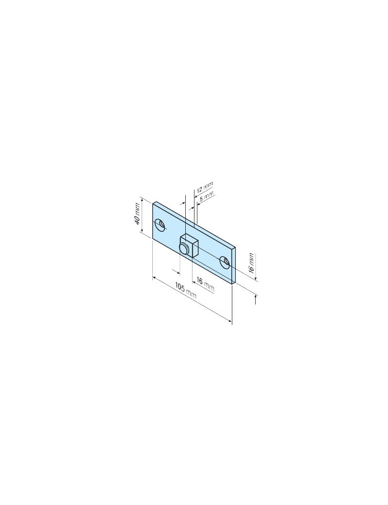Pièce de raccordement carré de 16mm Moteur Becker HK