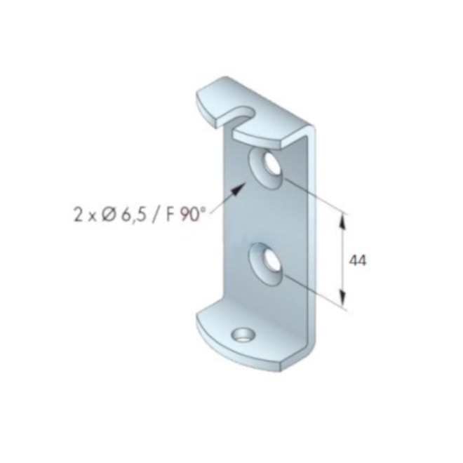 Etrier support T5 - Tradi Simu entre axe 44mm Etrier support T5 - Tradi Simu entre axe 44mm
