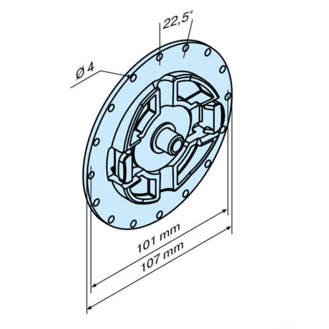 Support clip avec pion Becker Support clip avec pion Becker