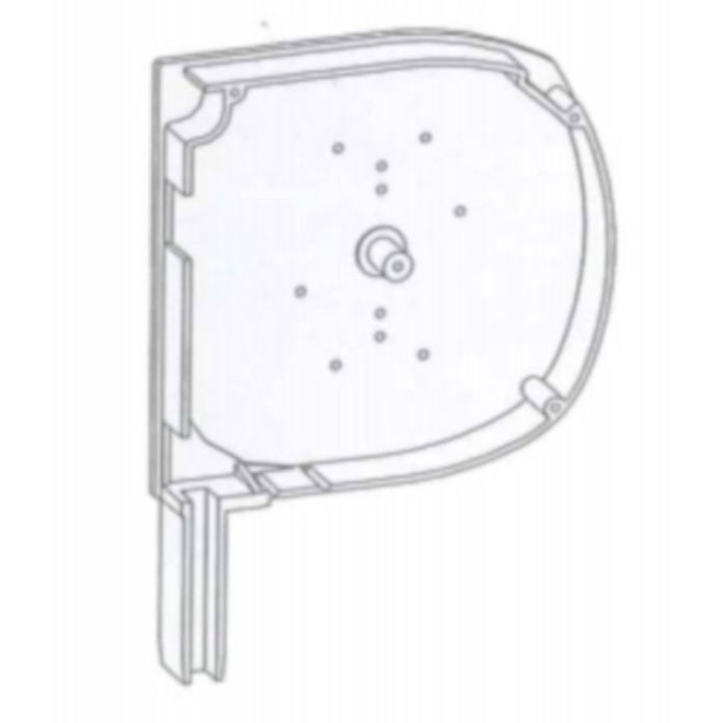 Console rénovation ronde blanc 165mm