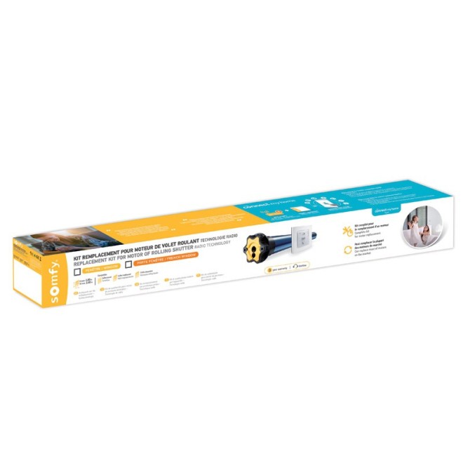 Kit Remplacement Moteur Somfy ALTUS RTS 20Nm Porte fenêtre Kit Remplacement Moteur Somfy ALTUS RTS 20Nm Porte fenêtre