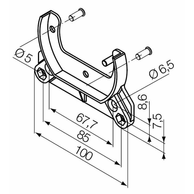 Support Nice MH flancs caisson Support Nice MH flancs caisson