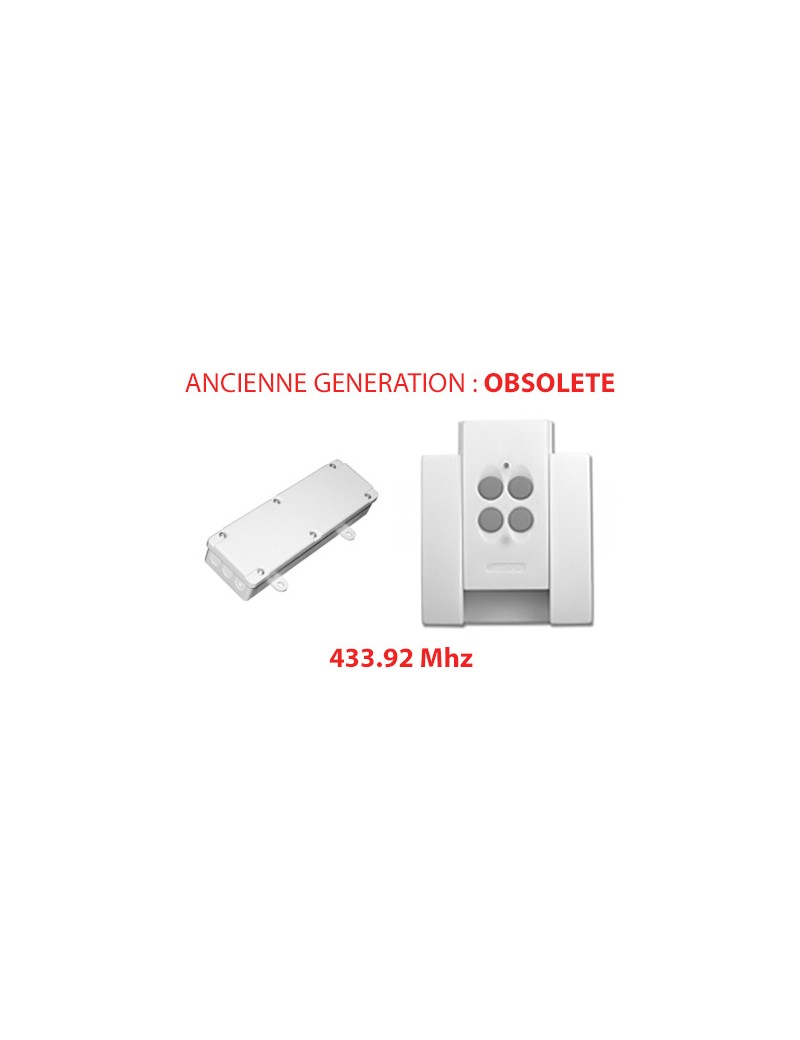 Télécommande Gaposa QCT4S et récepteur QC17 Obsolète