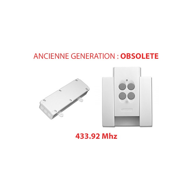 Télécommande Gaposa QCT4S et récepteur QC17 Obsolète
