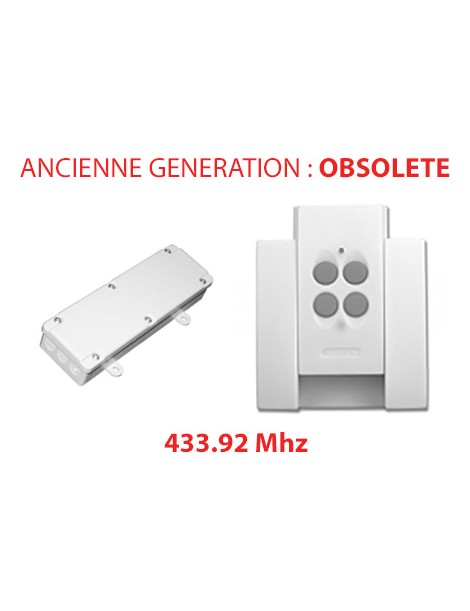 Télécommande Gaposa QCT4S et récepteur QC17 Obsolète