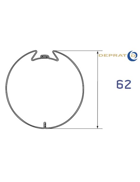 Tube Deprat 62 160cm de long