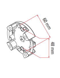 Support moteur Faac TM 45 max 20 Nm