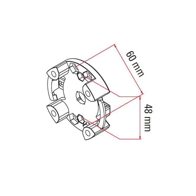 Support moteur Faac TM 45 max 20 Nm Support moteur Faac TM 45 max 20 Nm