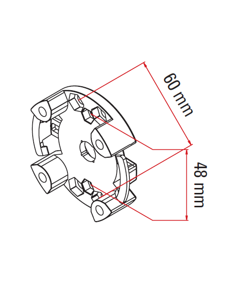 Support moteur Faac TM 45 max 20 Nm