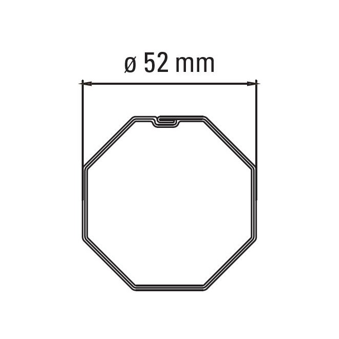 Adaptateur moteur Faac TM45 - tube octo 52 Adaptateur moteur Faac TM45 - tube octo 52