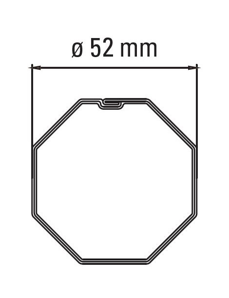 Adaptateur moteur Faac TM45 - tube octo 52