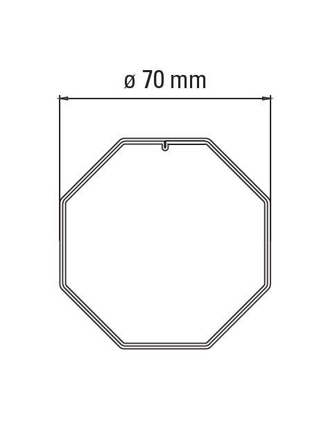 Adaptateur moteur Faac TM45 - octo 70