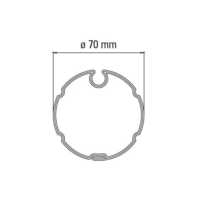 Adaptateur moteur Faac TM45 - ogive 70 Adaptateur moteur Faac TM45 - ogive 70