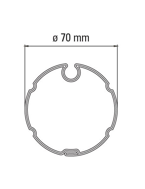 Adaptateur moteur Faac TM45 - ogive 70