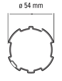 Adaptateur moteur Faac TM45 - zf 54 et Deprat 53