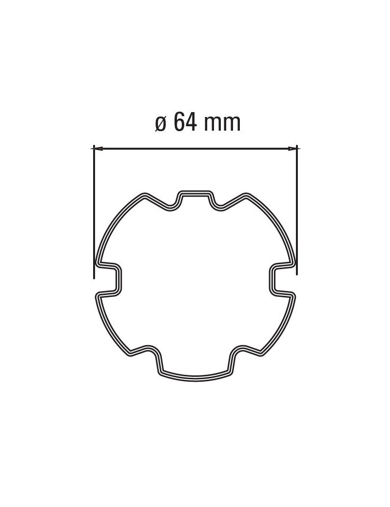 Adaptateur moteur Faac TM45 - ZF64 Adaptateur moteur Faac TM45 - ZF64