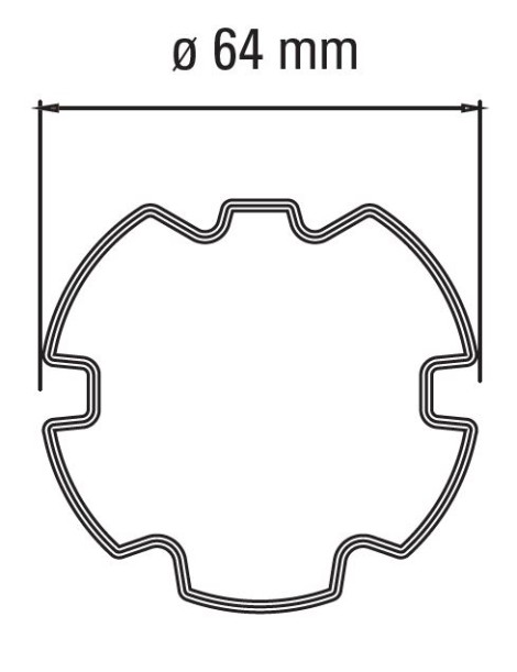 Adaptateur moteur Faac TM45 - ZF64