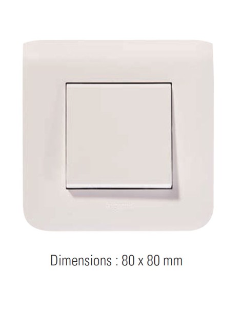 BOUTON POUSSOIR LEGRAND MOSAÏC avec plastron non fourni