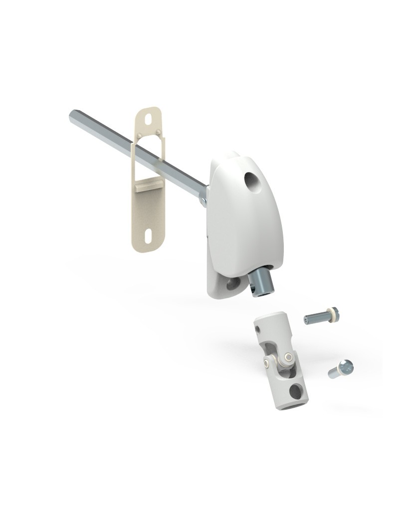 Sortie de caisson- renvoi 120° Embase étroite 6 pan de 7mm