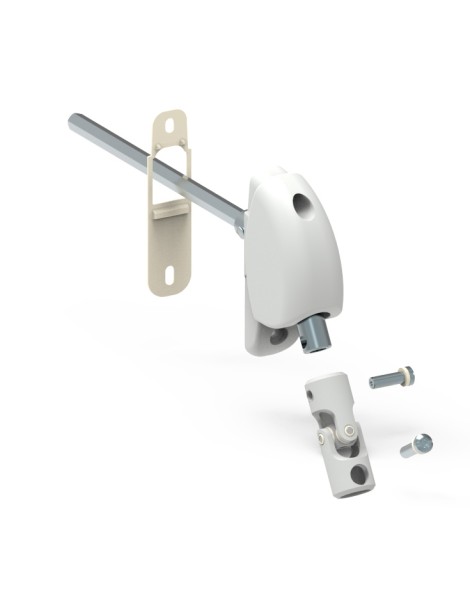 Sortie de caisson- renvoi 120° Embase étroite 6 pan de 7mm