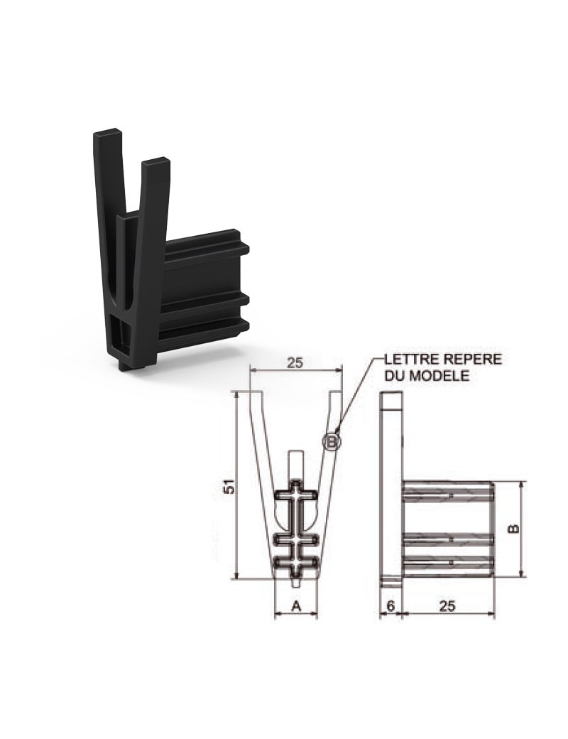 Embout-Butée pour lame Finale de 55