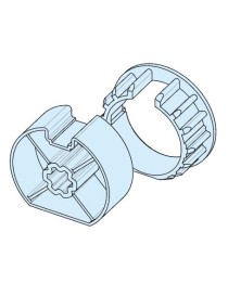 Roue et couronne Rond 78 à goutte pour moteur Becker D.60