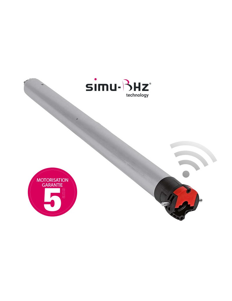 Moteur Simu T5 E BHz Radio Ø50 - 8 Nm Bi-directionnel