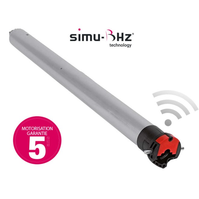 Moteur Simu T5 E BHz Radio Ø50 - 10 Nm Bi-directionnel